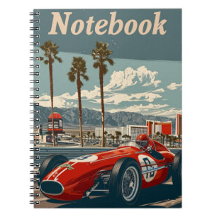 Cuaderno Auto de Carreras de época en Las Vegas