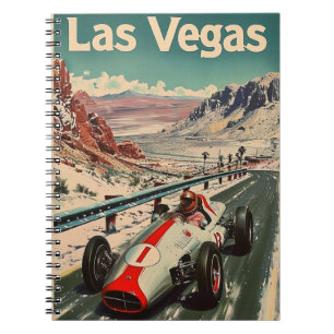 Cuaderno Auto de Carreras de época en Las Vegas