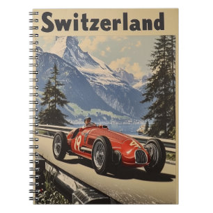Cuaderno Auto de Carreras de época en Suiza