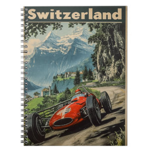 Cuaderno Auto de Carreras de época en Suiza