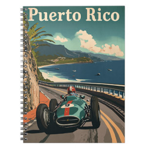 Cuaderno Auto de Carreras vintage en Puerto Rico