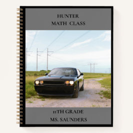 Cuaderno Auto deportivo de la clase Black Muscle Car School
