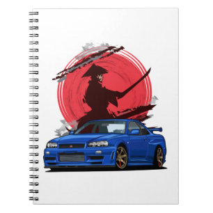 Cuaderno Auto japonés Samurai R34