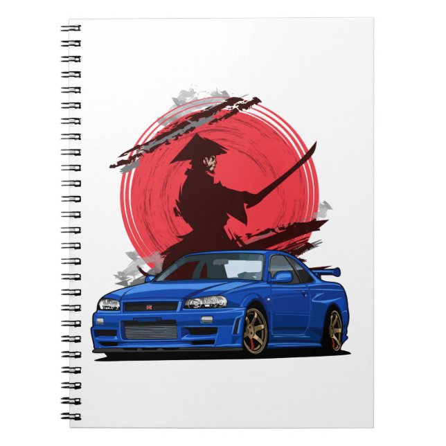 Cuaderno Auto japonés Samurai R34 (Frente)