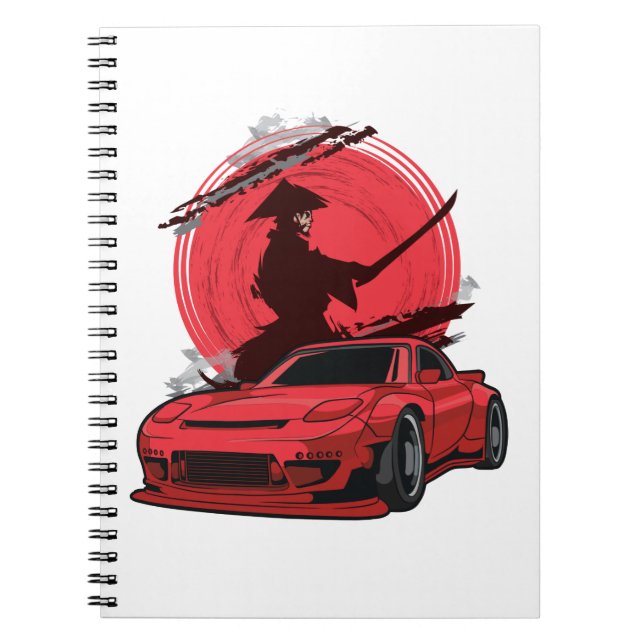Cuaderno Auto japonés Samurai RX7 (Frente)