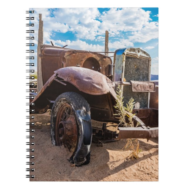 Cuaderno Auto viejo y abandonado #3 en Solitaire, Namibia (Frente)