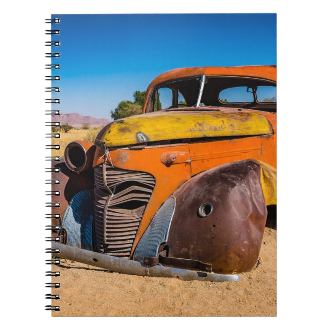 Cuaderno Auto viejo y abandonado en Solitaire, Namibia (Frente)