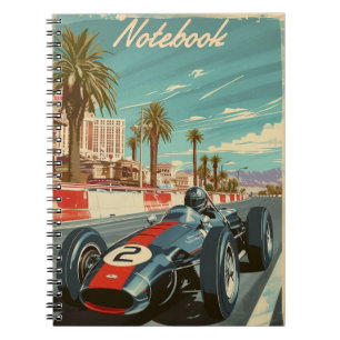 Cuaderno Autobús de carreras de época en Las Vegas