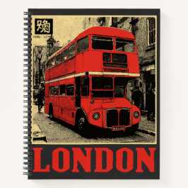 Cuaderno Autobús de doble decker en Londres | Inglaterra re