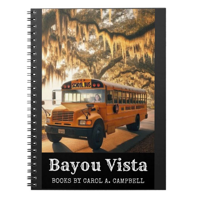 Cuaderno Autobús Escolar Bayou Vista – Colección Southern P (Frente)