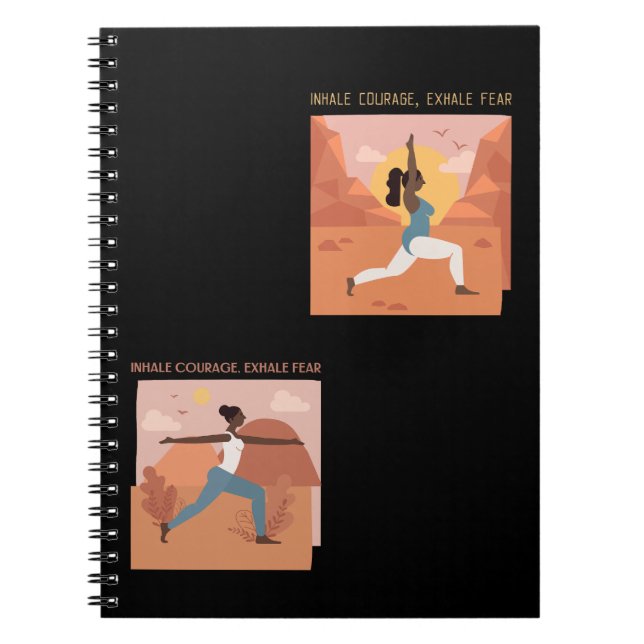 Cuaderno Autocuidado de chica negro (Frente)