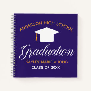 Cuaderno Autografo de graduación de moda Keepsake Purple Gu