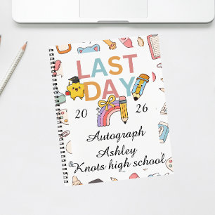 Cuaderno Autógrafos personalizados para graduados de escuel