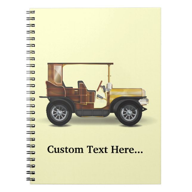 Cuaderno Automóvil Vintage (Frente)
