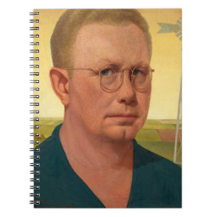 Cuaderno Autoretrato de Grant Wood