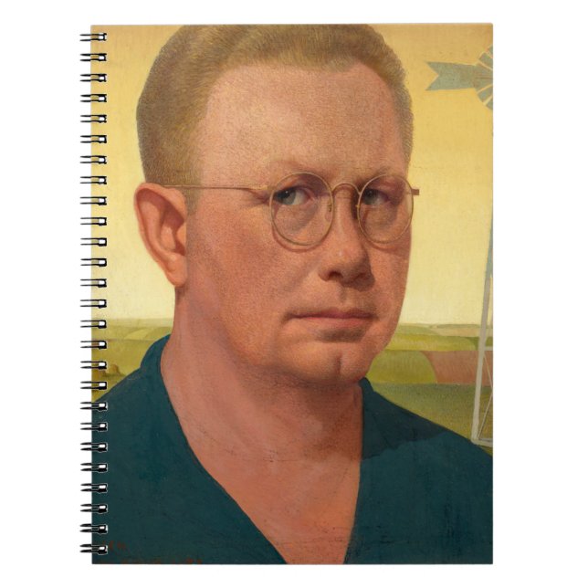 Cuaderno Autoretrato de Grant Wood (Frente)