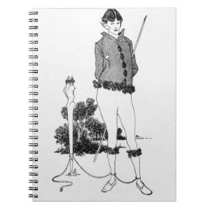 Cuaderno Autorretrato atado a un Herm (grabado) (phot del