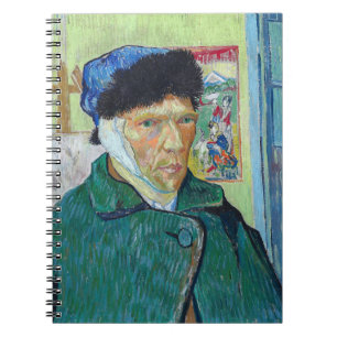 Cuaderno Autorretrato de Vincent van Gogh con la oreja vend