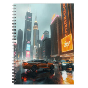 Cuaderno Autos de la ciudad de Cyberpunk Skyscrapper