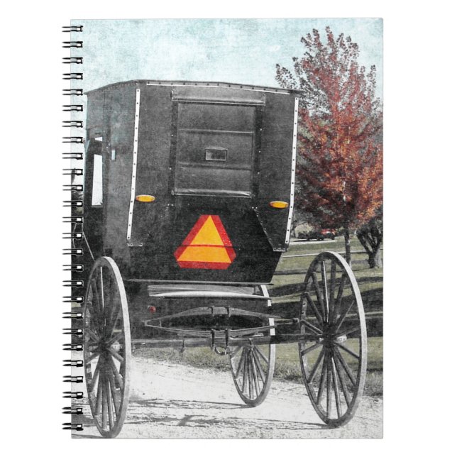 Cuaderno Autumn Amish Buggy (Frente)
