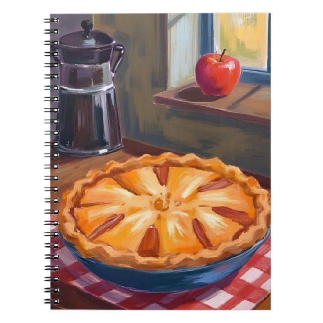 Cuaderno Autumn Apple Pie Thanksgiving Watercolor (Frente)