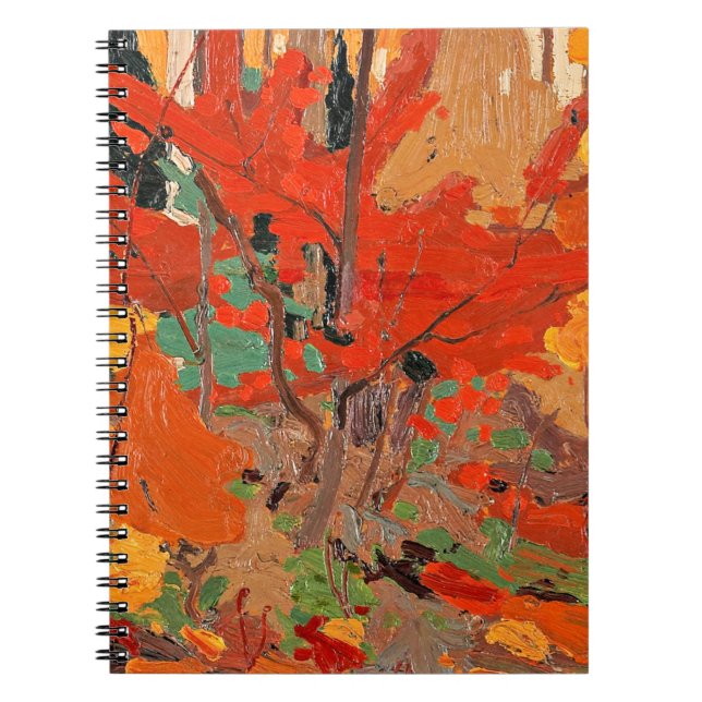 Cuaderno Autumn-Fall, fine art by Tom Thomson, (Frente)