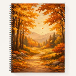 Cuaderno Autumn Forest Spiral Notebook
