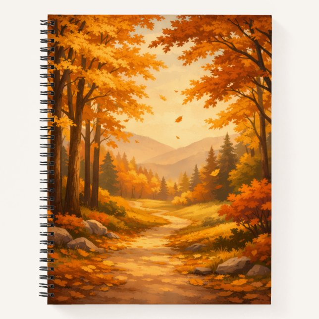 Cuaderno Autumn Forest Spiral Notebook (Anverso)