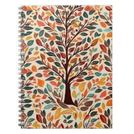 CUADERNO AUTUMN LEAF TREE DESIGN
