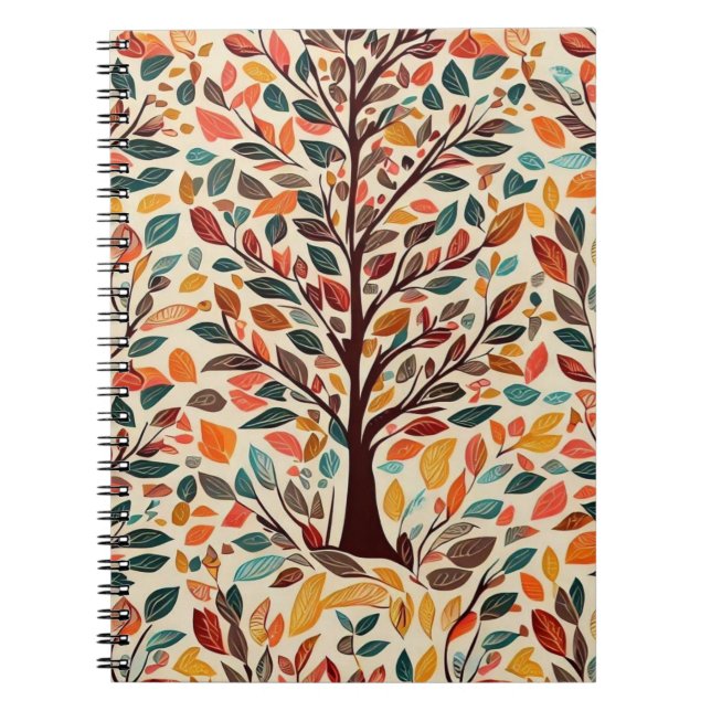 CUADERNO AUTUMN LEAF TREE DESIGN (Frente)