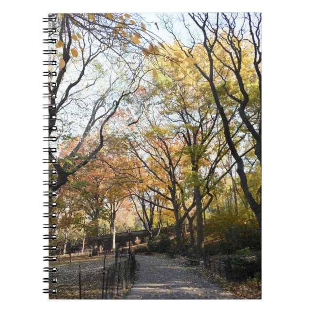 Cuaderno Autumn Leaves Riverside Park New York City NYC (Frente)