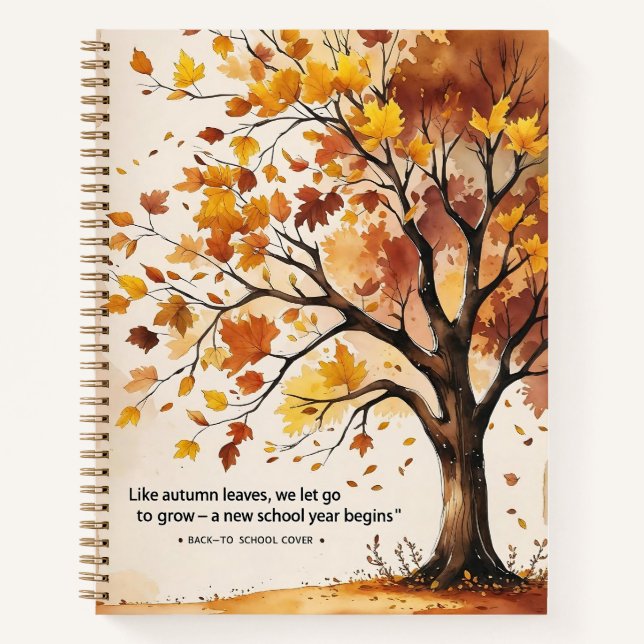 Cuaderno Autumn Roots, Fresh Starts – Back to School (Anverso)