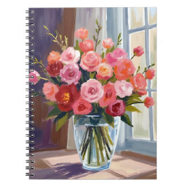 Cuaderno Autumn Rose Bouquet Floral Fall