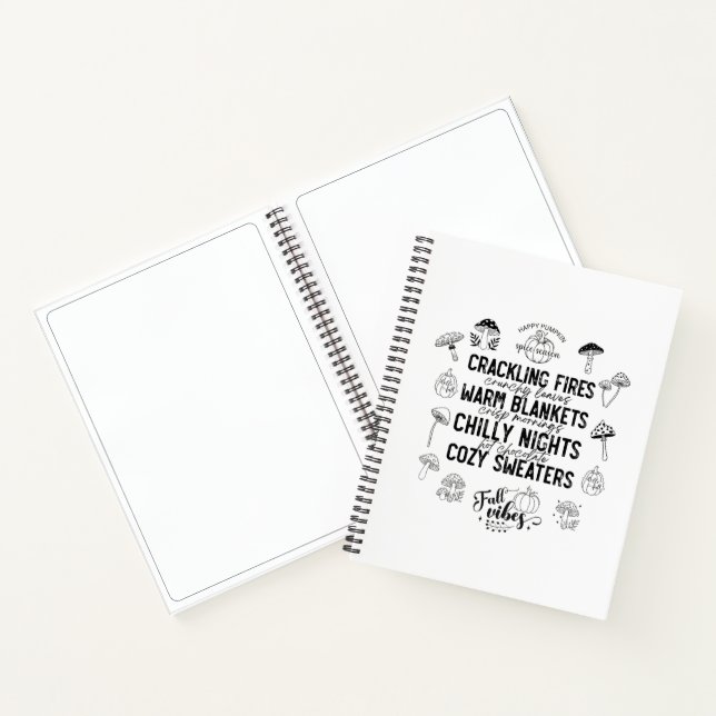 Cuaderno Autumn Vibes Spiral Notebook & Sketchbook (Interior)