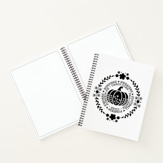 Cuaderno Autumn Vibes Spiral Notebook & Sketchbook (Interior)