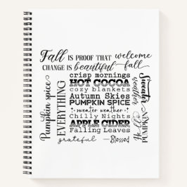 Cuaderno Autumn Vibes Spiral Notebook & Sketchbook