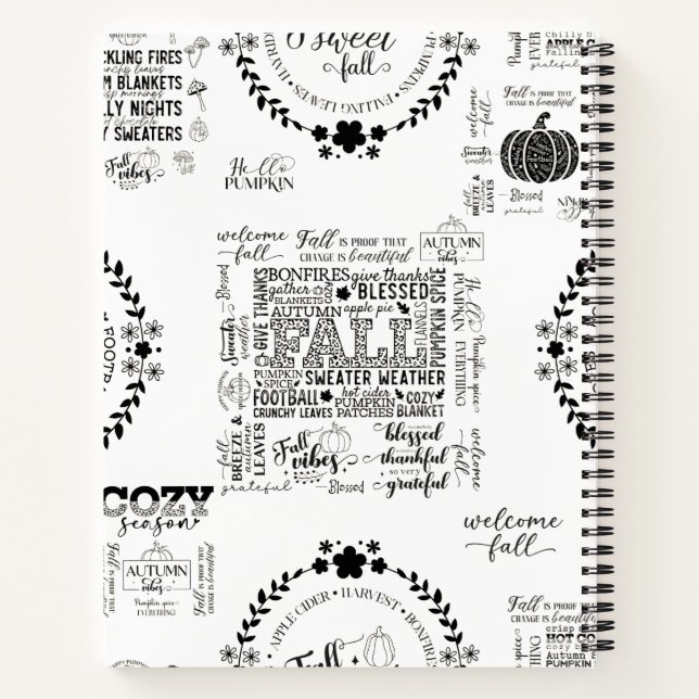 Cuaderno Autumn Vibes Spiral Notebook & Sketchbook (Reverso)