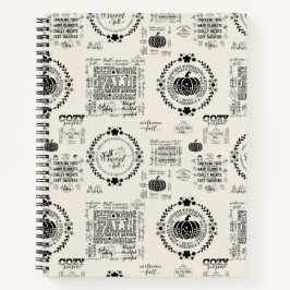 Cuaderno Autumn Vibes Spiral Recipe Notebook 
