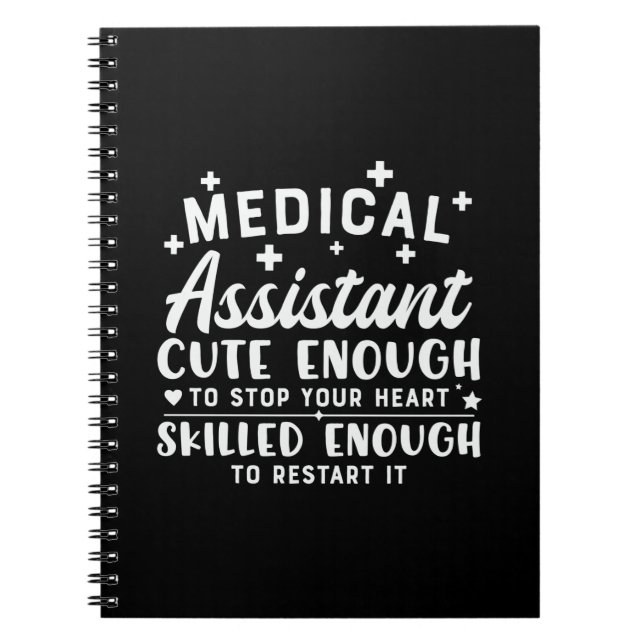 Cuaderno Auxiliar médico de regalo de enfermería suficiente (Frente)