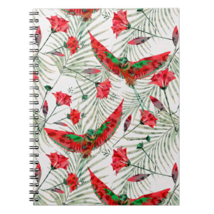 Cuaderno Ave colorida de Paraíso elegante