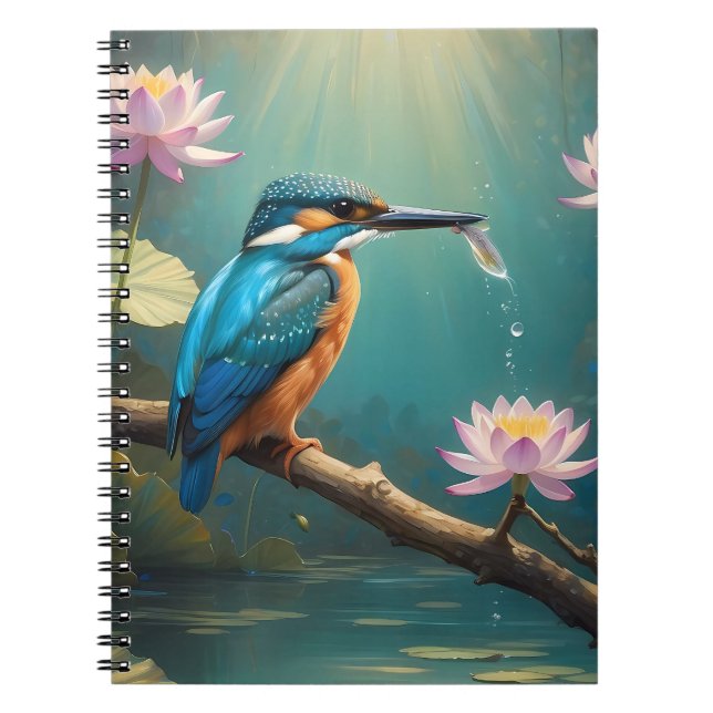 Cuaderno Ave elegante de Kingfisher (Frente)