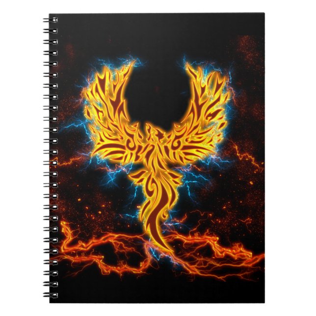Cuaderno Ave Fenix Golden Fenix Lightings Wings (Frente)
