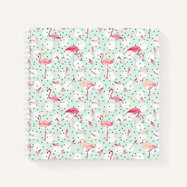 Cuaderno Ave Flamingo Con Pies (Anverso)