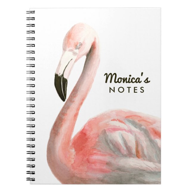 Cuaderno Ave Flamingo Tropical (Frente)