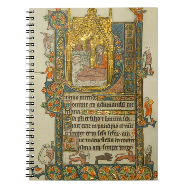 Cuaderno Ave Maris Stella Christmas Medieval Manuscript (Frente)