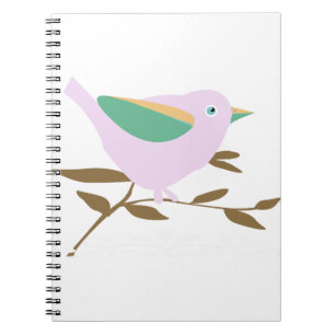 Cuaderno Ave rosada