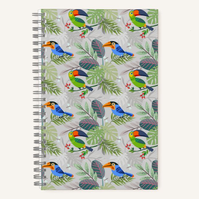 Cuaderno Ave Táctil, Patrón de Pentágonos, Acuarelas (Anverso)