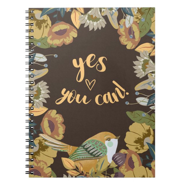 Cuaderno Ave y arte folclórico floral (Frente)