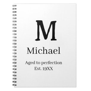 Cuaderno Avejecido a la perfección año aprox. 19XX monogram