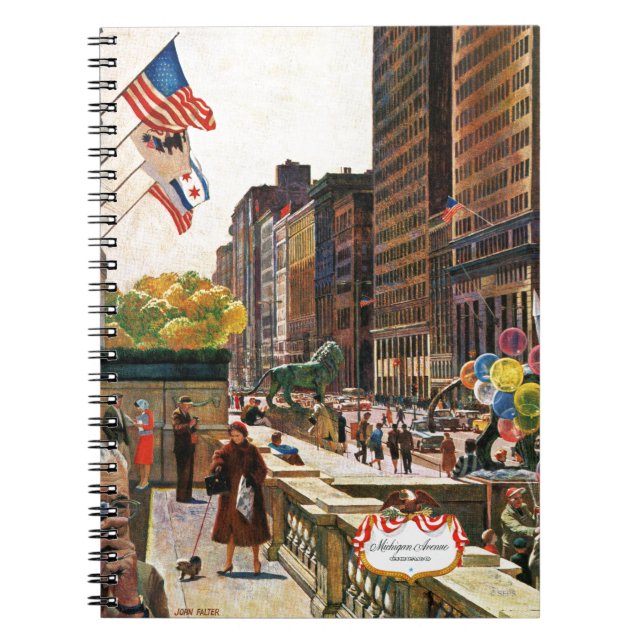 Cuaderno Avenida Michigan, Chicago, por John Falter (Frente)